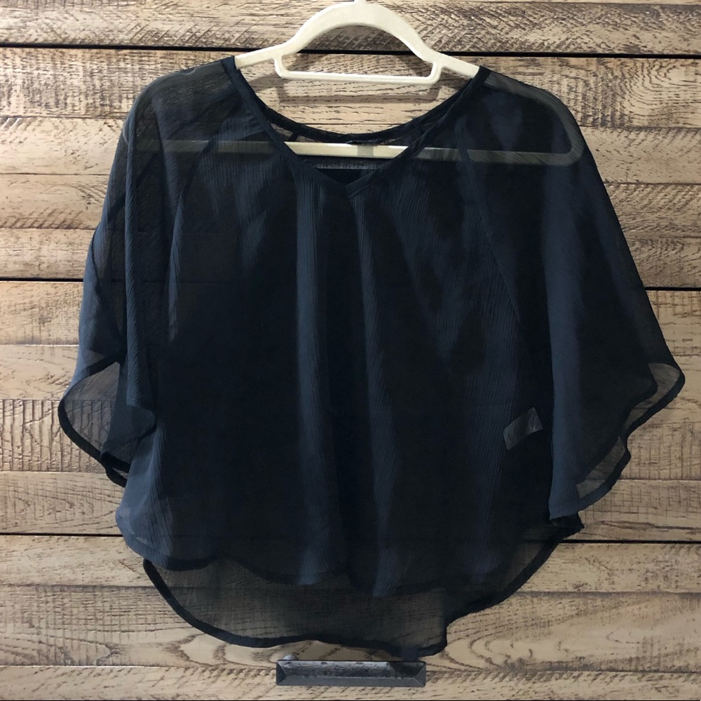 Guess sheer blouse XS